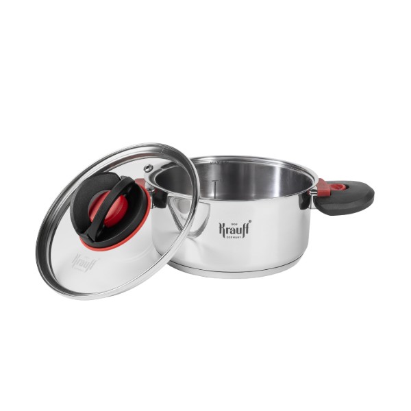 Фото - Каструля Krauff 1.9 л Prime Chef зі скляною кришкою (26-303-018)