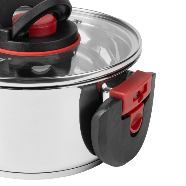 Фото - Кастрюля Krauff 6.1 л Prime Chef зі скляною кришкою (26-303-022)