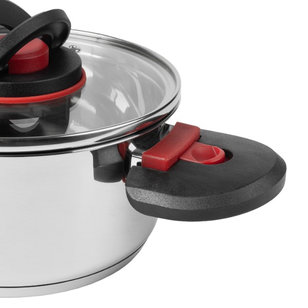 Фото - Каструля Krauff 1.9 л Prime Chef зі скляною кришкою (26-303-018)
