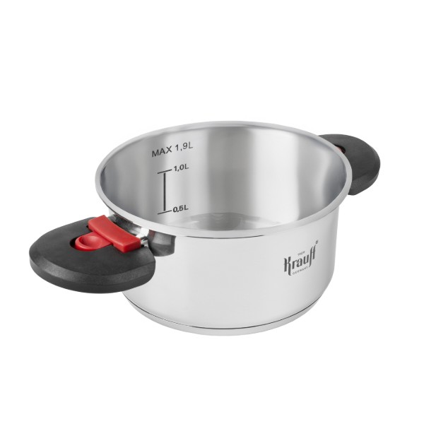 Фото - Каструля Krauff 1.9 л Prime Chef зі скляною кришкою (26-303-018)