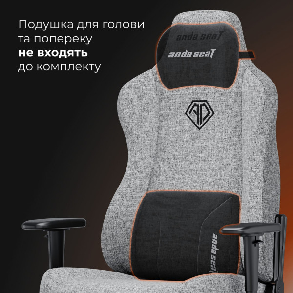 Фото - Кресло для геймеров Anda Seat Novis Size XL Black Fabric (AD23-XL-01-B-F)