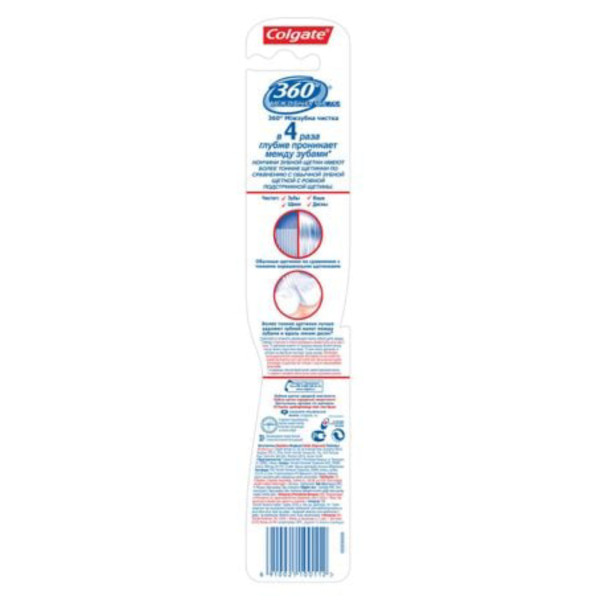 Фото - Зубна щітка Colgate 360 Деревне вугілля