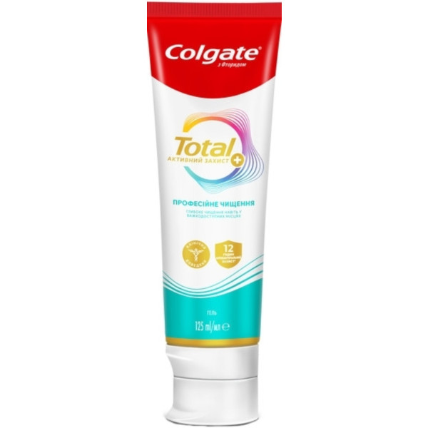Фото - Зубна паста Colgate Total 12 Професійне Чищення (гель) 125 мл