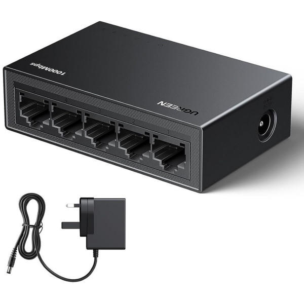Фото - Коммутатор локальной сети (Switch) UGREEN CM833 5-Port Black (35492EU)