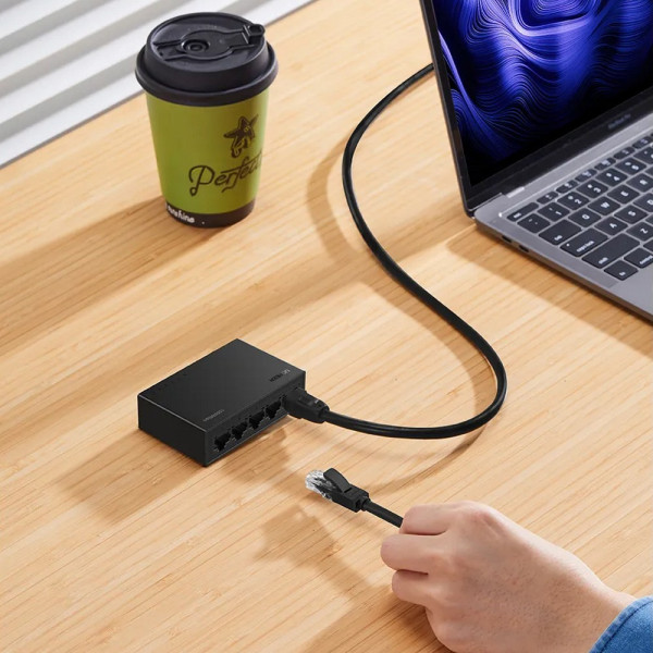 Фото - Коммутатор локальной сети (Switch) UGREEN CM833 5-Port Black (35492EU)