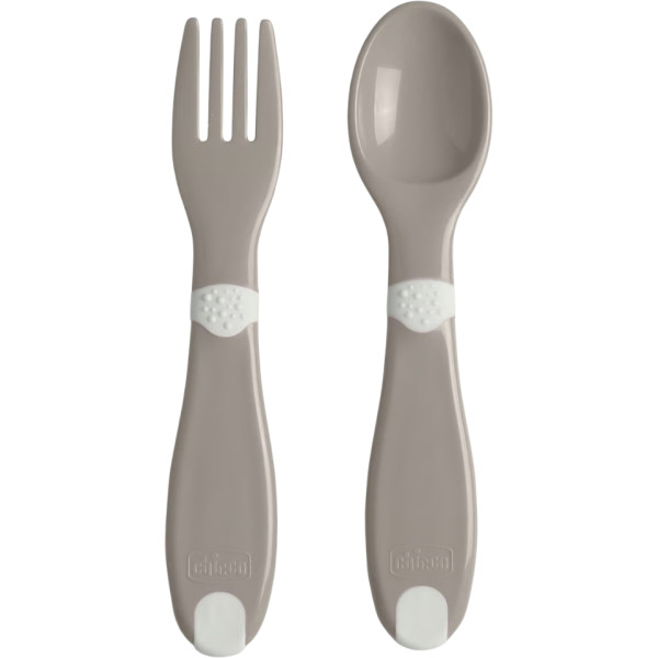 Фото - Набір дитячих столових приборів для малюка Chicco First Cutlery 12М+ (16101.35)