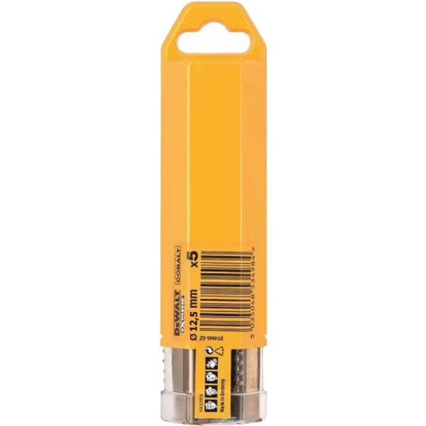 Фото - Набір свердел DeWALT EXTREME INDUSTRIAL COBALT HSS-CO 5 шт. (DT4948)