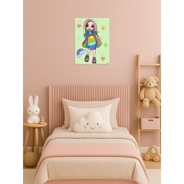 Фото - Картина за номерами Ideyka Rainbow High Amaya Raine 30х40 см (KHO1236)