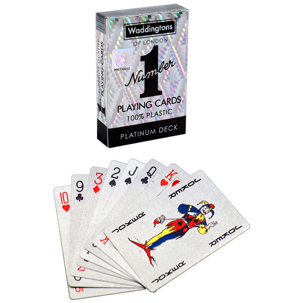 Фото - Настольная игра (8+) Waddingtons No.1 Playing Cards Platinum (35521)