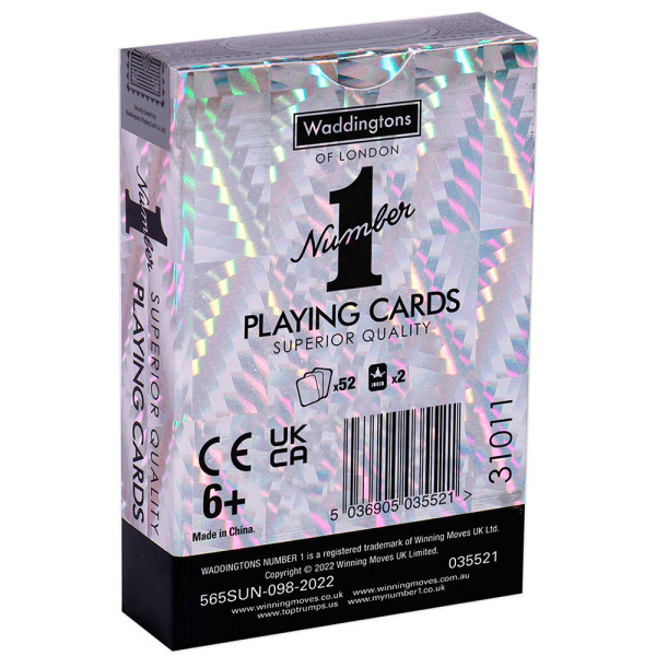 Фото - Настольная игра (8+) Waddingtons No.1 Playing Cards Platinum (35521)