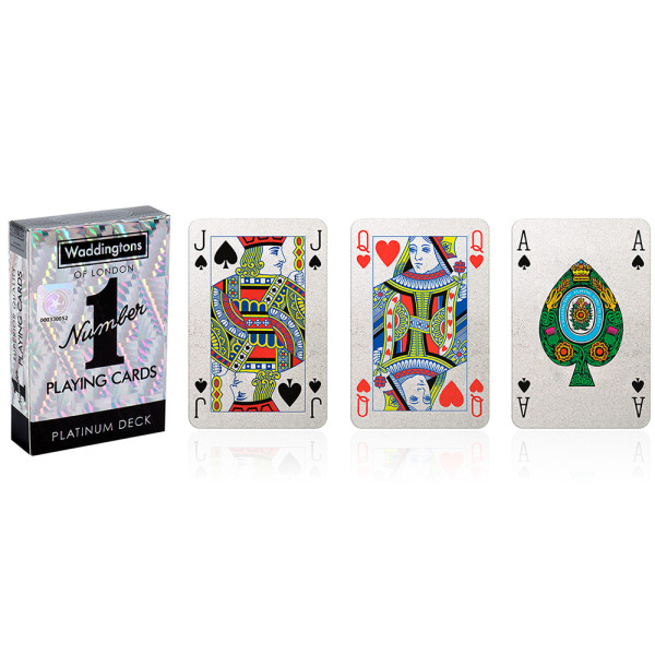 Фото - Настольная игра (8+) Waddingtons No.1 Playing Cards Platinum (35521)