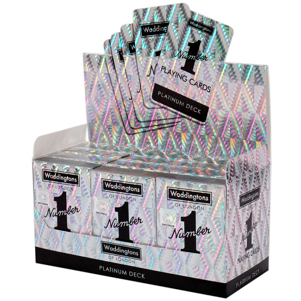 Фото - Настольная игра (8+) Waddingtons No.1 Playing Cards Platinum (35521)