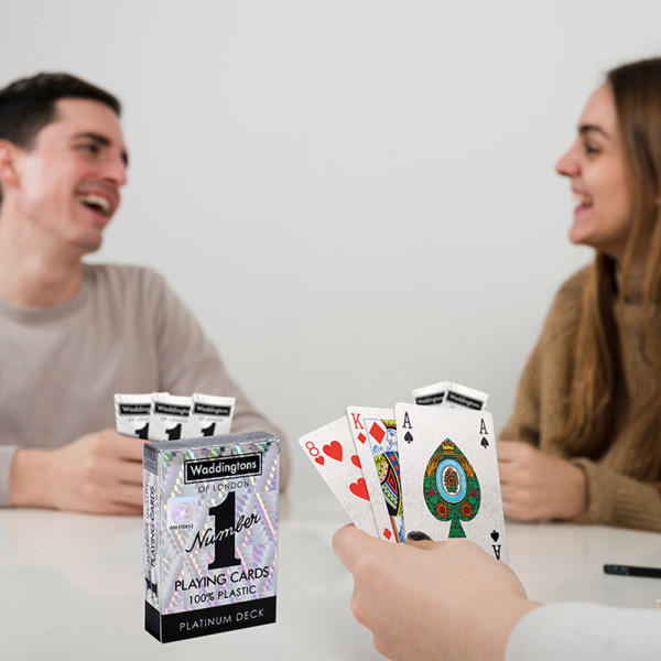 Фото - Настольная игра (8+) Waddingtons No.1 Playing Cards Platinum (35521)