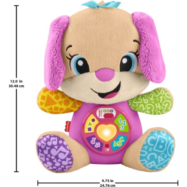 Фото - Интерактивная игрушка Fisher-Price Smart Stages Сестренка умного щенка многоязычная (JFD32)