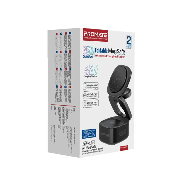 Фото - Бездротовий зарядний пристрій Promate rubix-65w.black