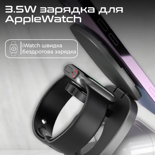 Фото - Бездротовий зарядний пристрій Promate rubix-65w.black