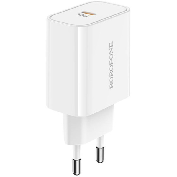 Фото - Мережевий зарядний пристрій BOROFONE BA57A PD20W charger White (6931474745538)