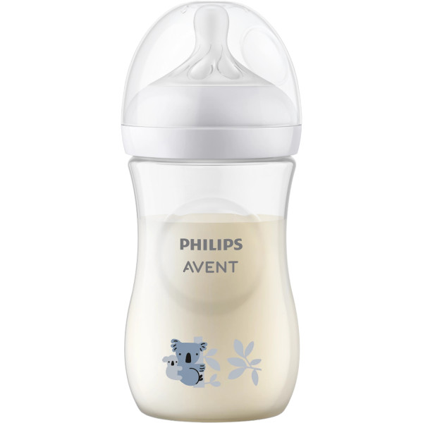 Фото - Пляшка для годування Philips AVENT Natural Природний потік SCY903/67 260 мл Коала (8710103989714)