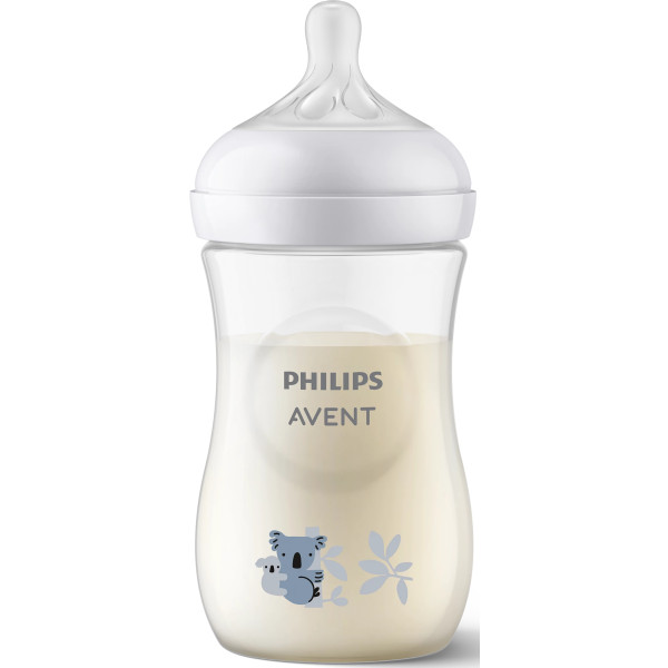 Фото - Пляшка для годування Philips AVENT Natural Природний потік SCY903/67 260 мл Коала (8710103989714)