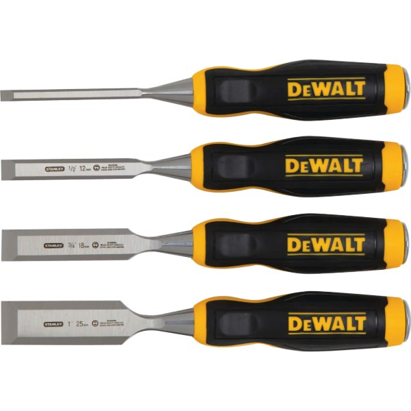 Фото - Набір стамесок DeWALT 6,12,18,25 мм 4 шт. (DWHT0-16063)