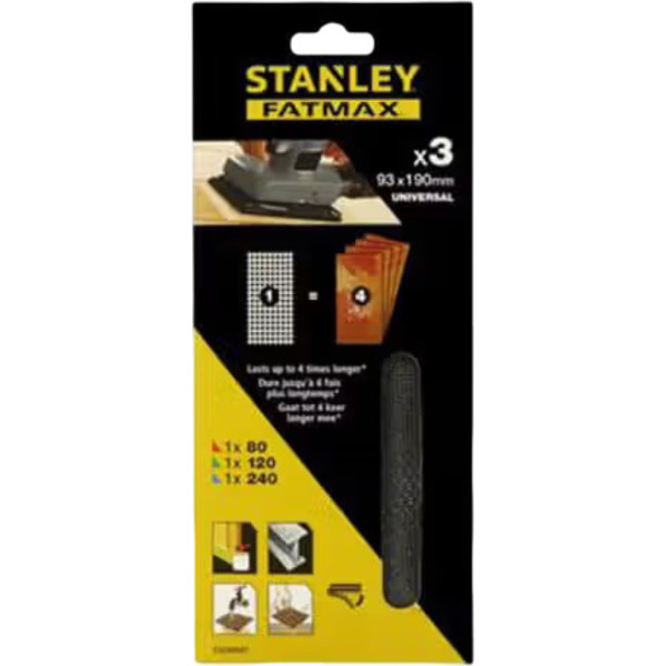 Фото - Сітка шліфувальна Stanley 93х190 мм (STA39047)
