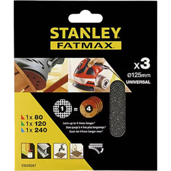 Фото - Сітка шліфувальна Stanley 125 мм (STA39267)