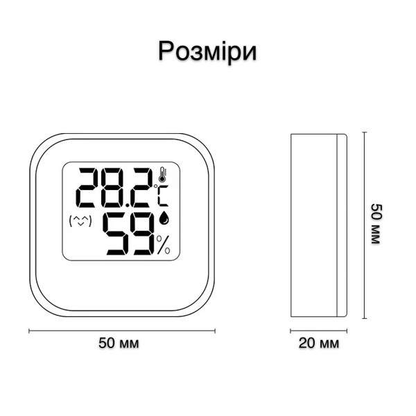 Фото - Термогигрометр Action KSD-2206 White