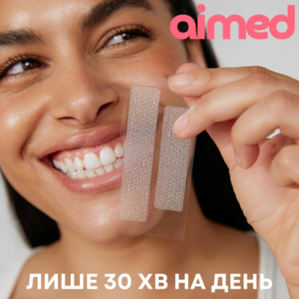 Фото - Відбілюючі смужки для зубів AIMED Teeth Whitening Strips 28 шт на 14 процедур смак мʼята (AI-TWS28_mint)