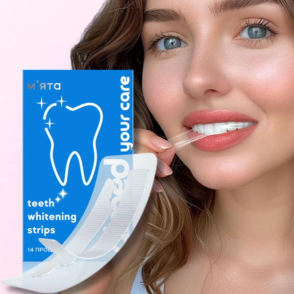 Фото - Відбілюючі смужки для зубів AIMED Teeth Whitening Strips 28 шт на 14 процедур смак мʼята (AI-TWS28_mint)