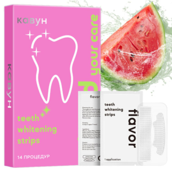 Фото - Отбеливающие полоски для зубов AIMED Teeth Whitening Strips 28 шт на 14 процедур вкус арбуз (AI-TWS28_wtm)