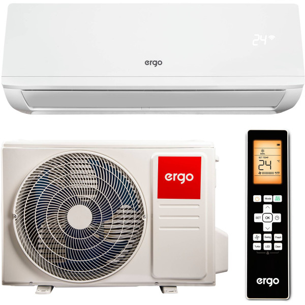 Фото - Кондиціонер спліт Ergo ACI 2455 SWН WIFI