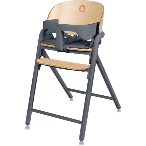 Фото - Стільчик для годування класичний Lionelo CELIA GREY WOOD