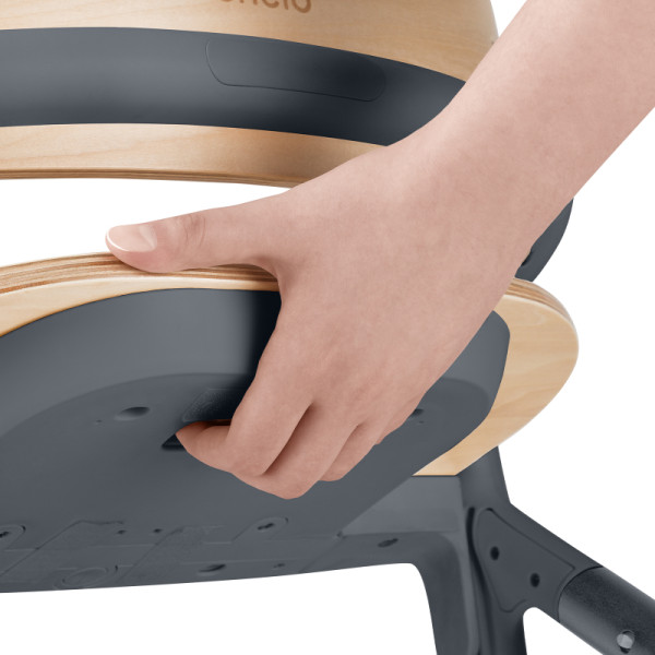 Фото - Стільчик для годування класичний Lionelo CELIA GREY WOOD