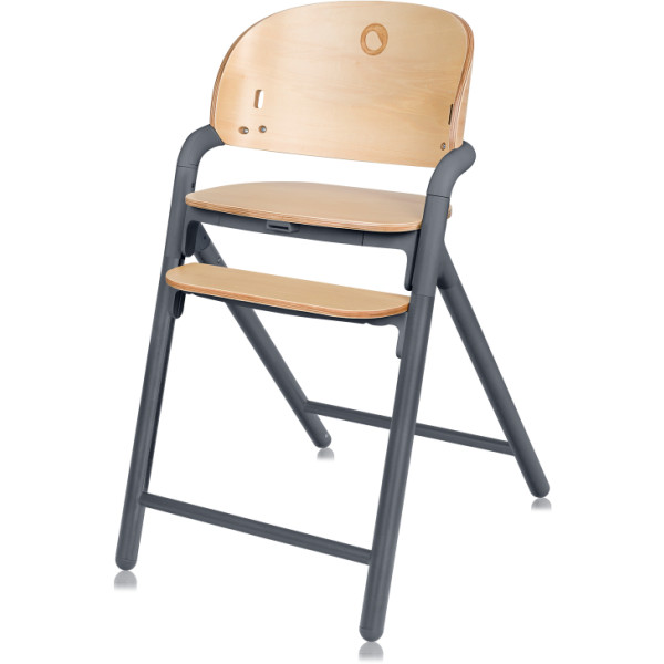 Фото - Стільчик для годування класичний Lionelo CELIA GREY WOOD