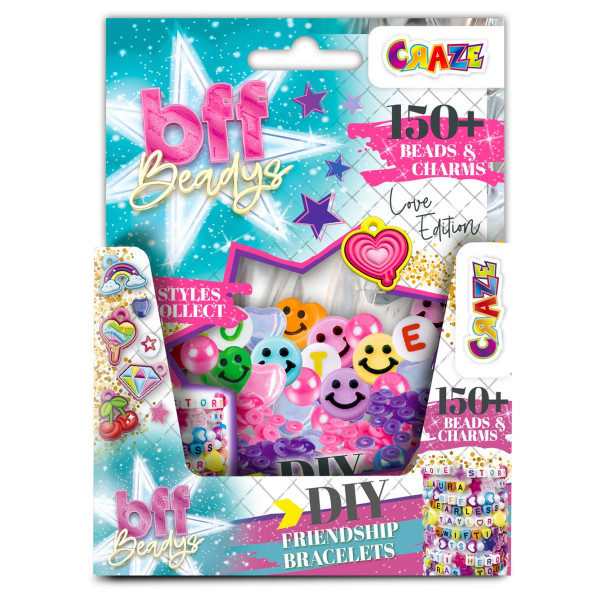 Фото - Набір для виготовлення прикрас Craze Бусини і шарми BFF, 150 шт. (69431)