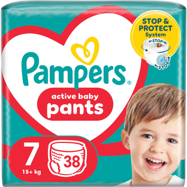 Фото - Одноразовые подгузники-трусики Pampers Active Baby Pants Размер 7 (15+ кг) 38 шт. (80815111)