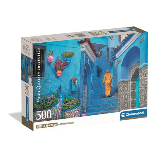 Фото - Пазлы (8+) Clementoni Голубые улицы Мароккои 500 эл. (35621)