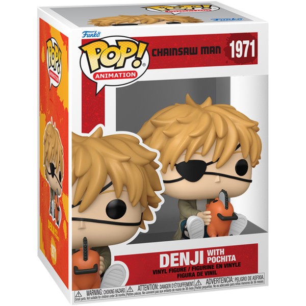 Фото - Колекційна фігурка FUNKO POP! серії Людина-Бензопила - ДЕНДЖІ ТА ПОШИТУ (86484)