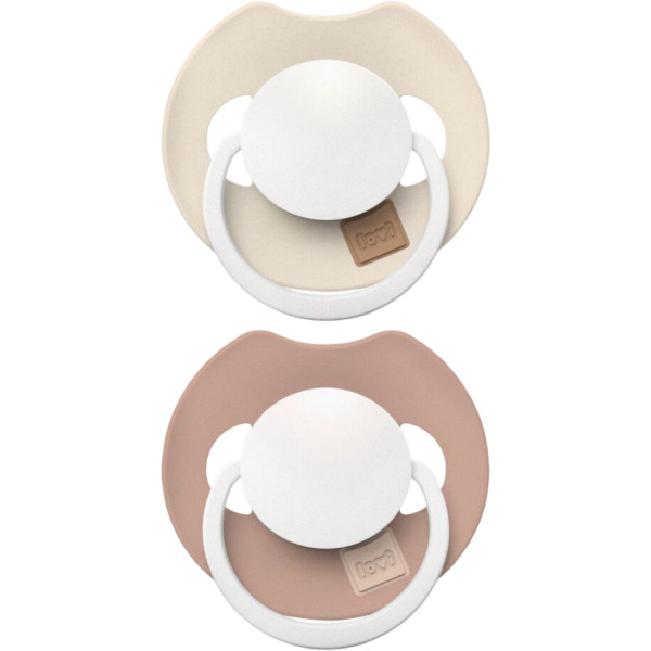 Фото - Ортодонтична пустушка Lovi Prime 18+ міс. 2 шт. Ivory Glow/Blush Glow (34/438)