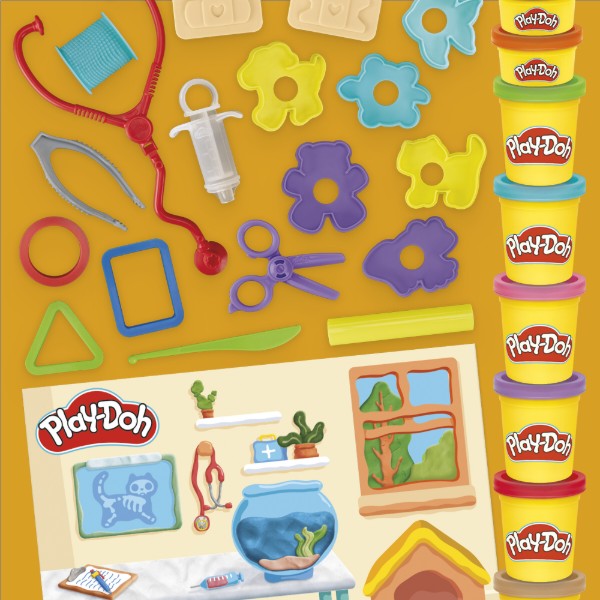 Фото - Наборы для лепки Hasbro Play-Doh CREATE AND CARE VET (G0345_G0346)