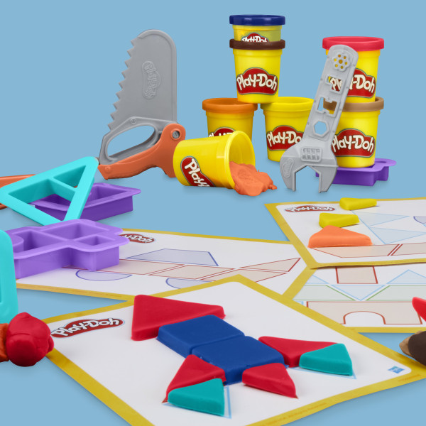 Фото - Набори для ліплення Hasbro Play-Doh BUILD AND SHAPE SET (G0345_G0347)