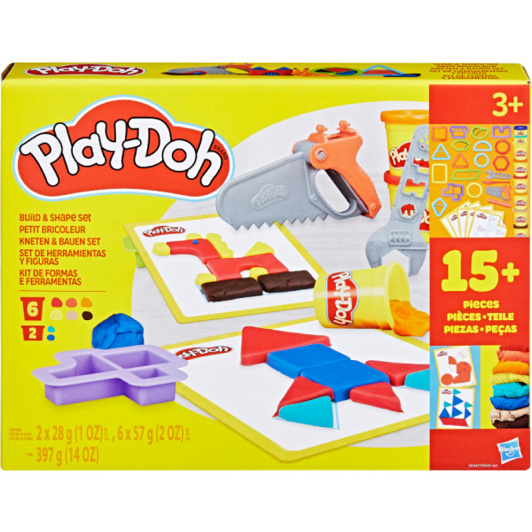 Фото - Набори для ліплення Hasbro Play-Doh BUILD AND SHAPE SET (G0345_G0347)