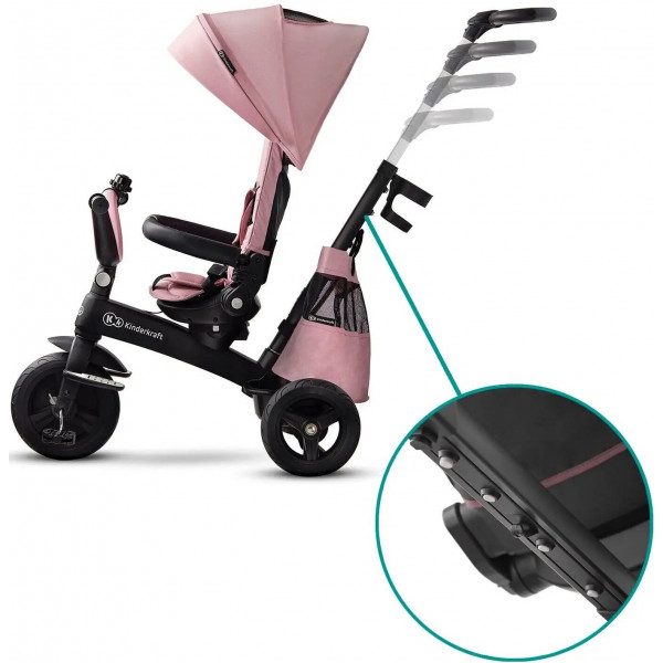 Фото - Триколісний велосипед Kinderkraft Easytwist Mauvelous Pink (KKRETWIPNK0000)