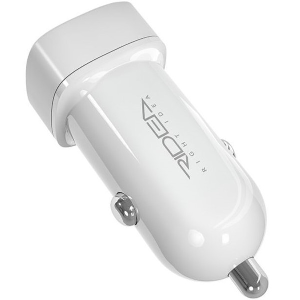 Фото - Автомобильное зарядное устройство Ridea Grand 2USB 2.4 A White (RCC-21012)