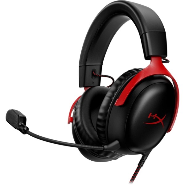 Фото - Гарнитура проводная игровая HyperX Cloud III Black-Red (727A9AA)