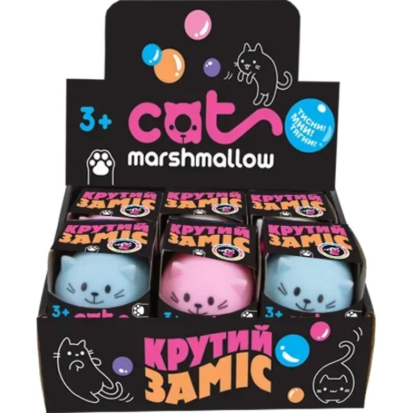 Фото - Стретч-антистрес Monster Gum Крутий заміс Marshmallow Cat в асорт. (T20327)