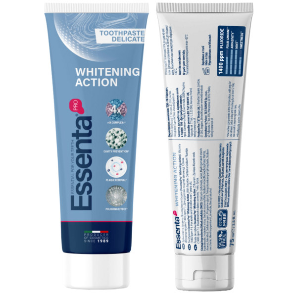 Фото - Зубная паста Essenta Pro Whitening Action 75 мл (8031447500060)