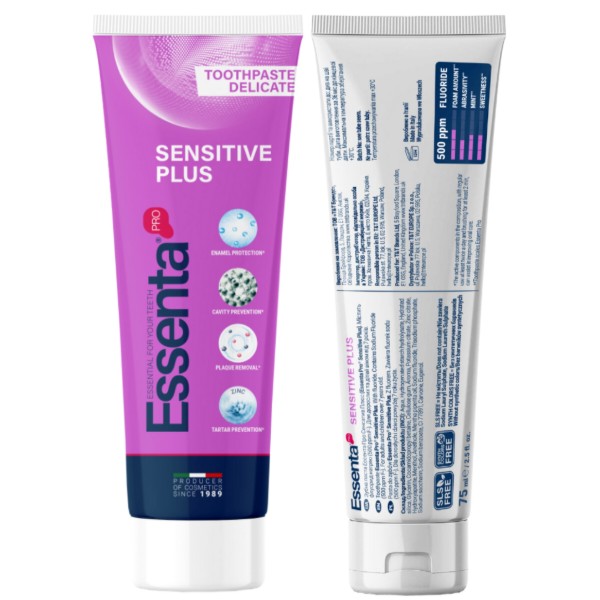 Фото - Зубна паста Essenta Pro Sensitive Plus 75 мл (8031447500084)