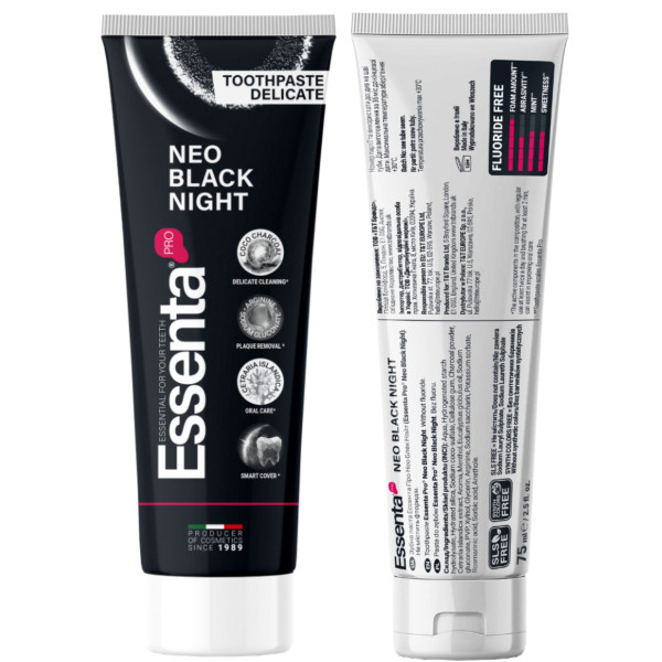Фото - Зубна паста Essenta Pro Neo Black Night 75 мл (8031447500107)