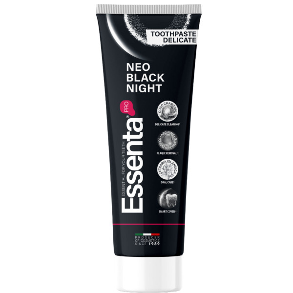 Фото - Зубна паста Essenta Pro Neo Black Night 75 мл (8031447500107)